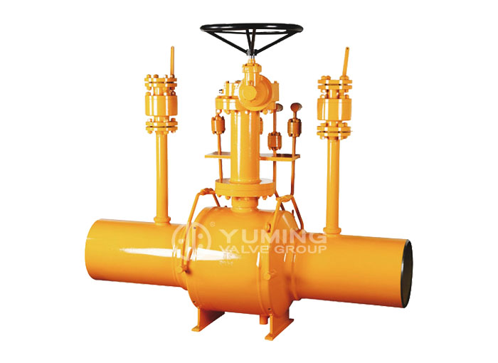 Welded gas ball valve