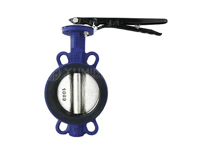 Wafer soft seal butterfly valve