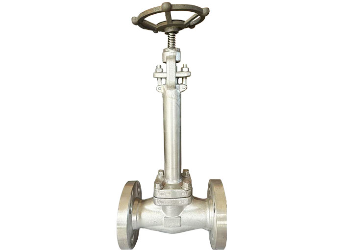 Low temperature integral forged flange globe valve