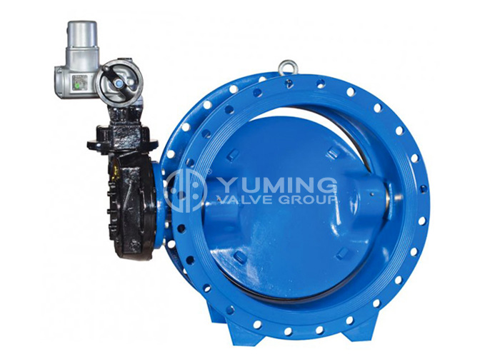 Electric three-eccentric metal hard seal butterfly valve