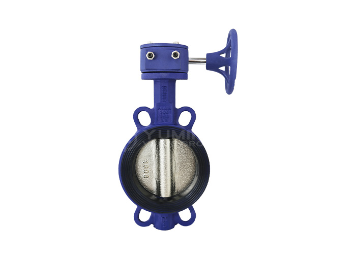 Wafer soft seal butterfly valve