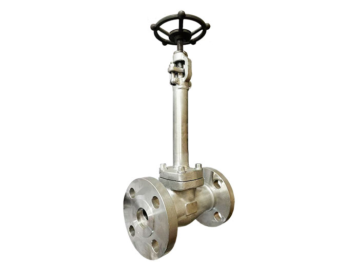 Low temperature integral forged flange globe valve