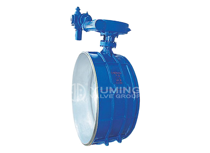 Butt-welding cast steel body hard seal butterfly valve