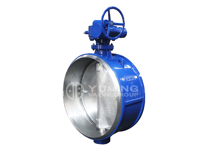 Butt-welding cast steel body hard seal butterfly valve