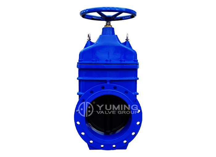 Big size ductile iron material flange gate valve