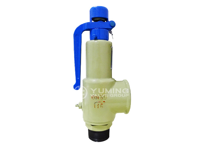 open safety valve with handle spring