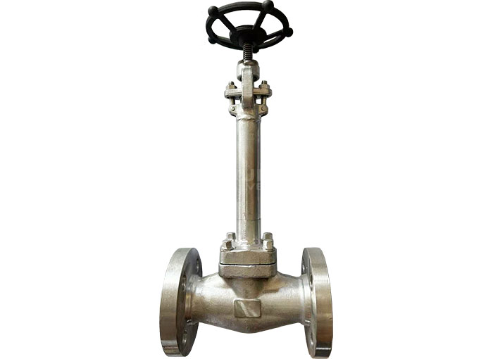 Low temperature integral forged flange globe valve
