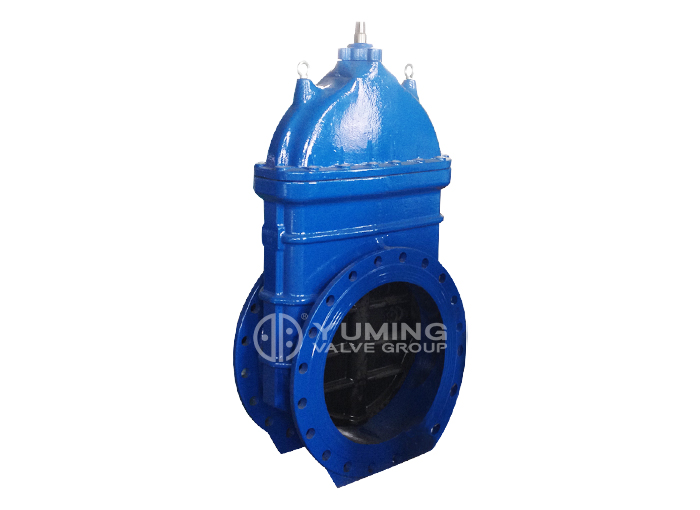 Big size ductile iron material flange gate valve