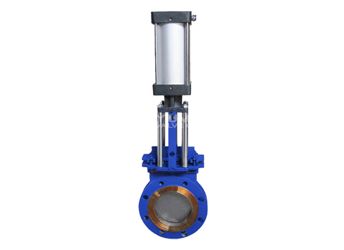 pneumatic and electric knife gate valves
