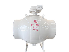 Fully welded trunnion mounted ball valve