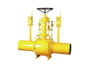 Welded gas ball valve