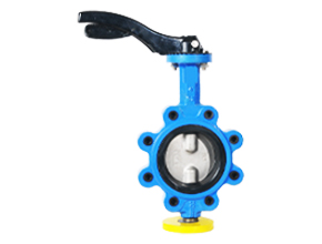 Double stem Handle lug soft seal butterfly valve