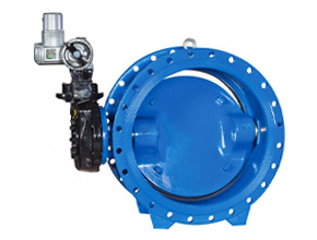 Electric three-eccentric metal hard seal butterfly valve