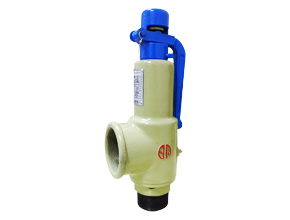 open safety valve with handle spring