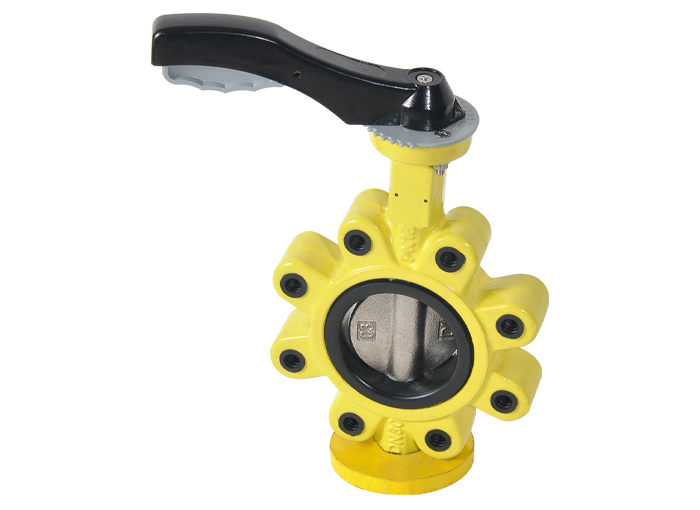 lug type soft seal handle butterfly valve