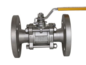 3pc stainless steel flange ball valve