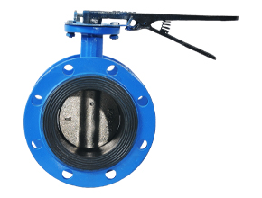 Handle flange type soft seal butterfly valve