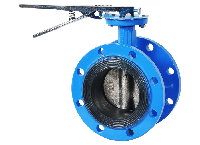 Handle flange type soft seal butterfly valve