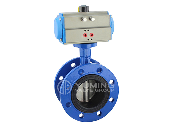 Pneumatic Operated Flange Butterfly Valve