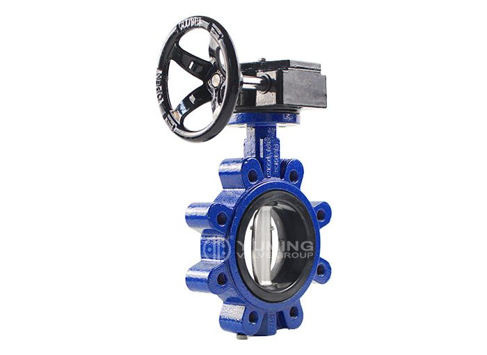 worm gear lug cast steel 4 inch butterfly valve