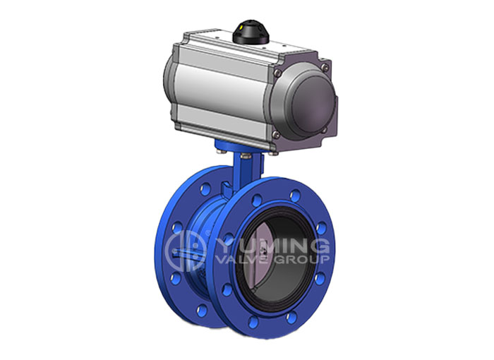 Pneumatic Operated Flange Butterfly Valve