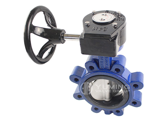 worm gear lug cast steel 4 inch butterfly valve