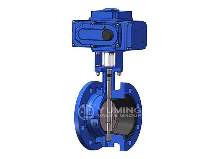 Electric Actuator Flange Butterfly Valve