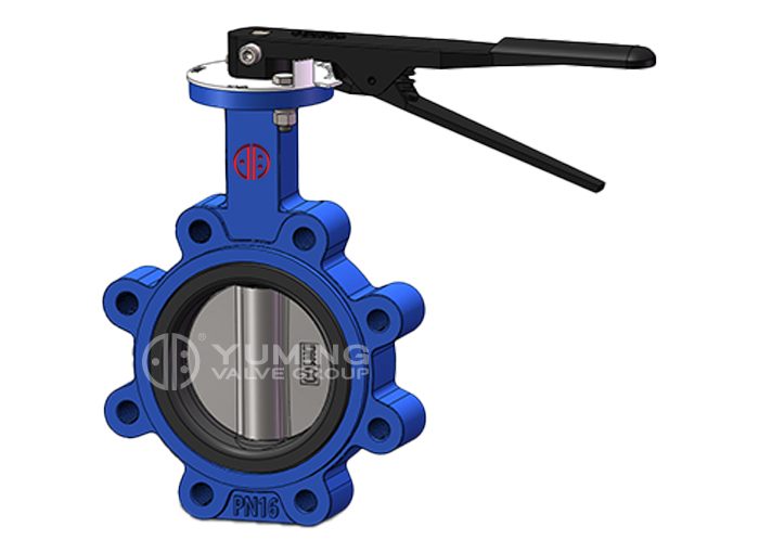 lug Cast iron/Ductile iron soft seal Center line Butterfly Valves